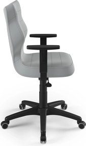 Obrotowe krzesło młodzieżowe Duo czarny Velvet 03 rozmiar 6 (159-188 cm)