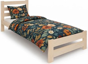 Skandynawskie sosnowe łóżko do sypialni 100x200 A9-N81