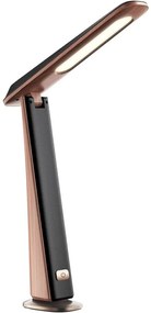 Ładowalna lampa biurkowa LED z ściemniaczem TOP LED/4W/5V 1800 mAh 3000/4000/5000K brązowa/czarna