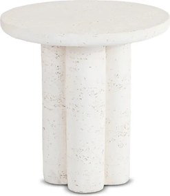 Stolik Kawowy BROK 46 cm Krem/Beż Japandi