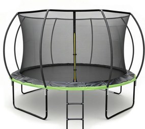 Trampolina ogrodowa dla dzieci Pegie 12FT, 366 cm, z siatką wewnętrzną i drabinką