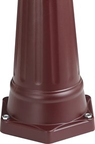 Klasyczny lampion zewnętrzny ciemnoczerwony 213 cm IP44 - Havana