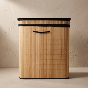 Kosz na pranie bambusowy, 100 L