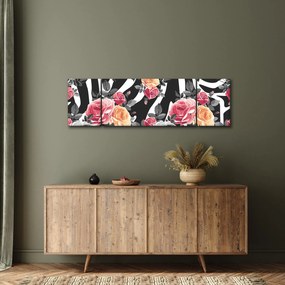 Obraz kwitnących róż (170x50 cm)