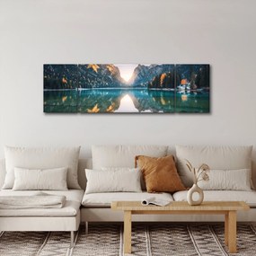 Obraz - Górskie jezioro (170x50 cm)