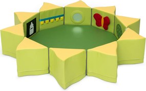 Sensoryczny kojec piankowy do żłobka - zestaw Słońce 4641468