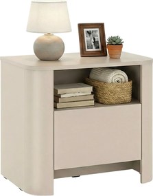 Kaszmirowa szafka nocna z szufladą i półką T3-D79