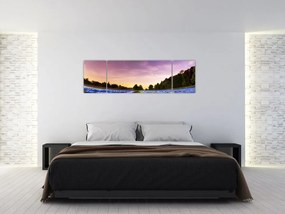 Obraz kolorowego pola (170x50 cm)