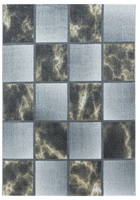 Dywan nowoczesny Ottawa kwadraty żółto-szare 140 cm x 200 cm