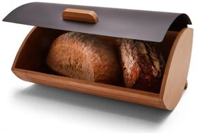 Pojemnik na chleb czarny bambusowy CRUSTY