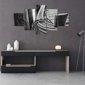 Obraz - Łódź na uwięzi (125x70 cm)