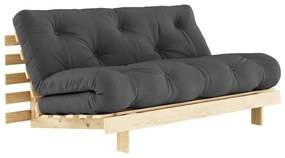 Ciemnoszara rozkładana sofa 160 cm Roots – Karup