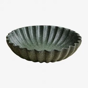 Avelin Dekoracyjna Misa Z Żywicy Ø35 Cm & Ciemnozielony - Sklum