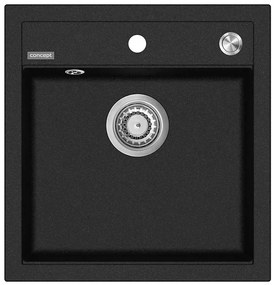 Concept DG00C50BC - Zlewozmywak kuchenny CUBIS 49x51 cm granit/czarny