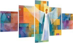 Obraz - Geometryczny anioł (125x70 cm)