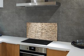 Szklany Panel Kompozycja Cegły i Kamienia