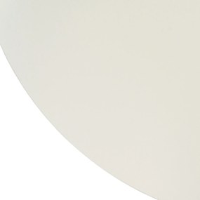 Stół Okrągły Rozkładany HARRY 102-142 cm Biały/Czarny Nowoczesny