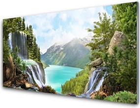 Panel Szklany Kaskada nad Błękitną Zatoką