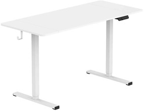 Białe biurko elektryczne do pracy na stojąco 140x60 - Evron 5X