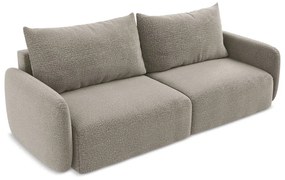 Beżowa rozkładana/ze schowkiem sofa 238 cm Kalena – Makamii