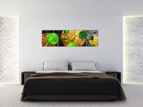 Obraz abstrakcji - Kule (170x50 cm)