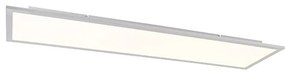 Stalowa lampa sufitowa 120cm z wbudowanym LED i pilotem - Liv Nowoczesny Oswietlenie wewnetrzne
