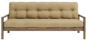 Musztardowa rozkładana sofa 205 cm Knob – Karup Design