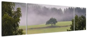 Obraz łąki z drzewem (170x50 cm)