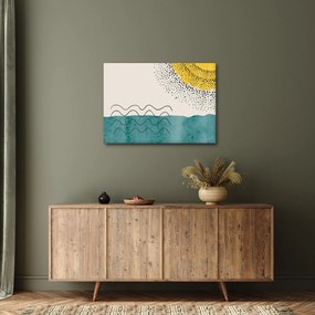 Obraz - Abstrakcyjny obraz plaży N⁰1 (70x50 cm)