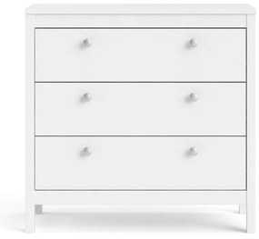 Biała niska komoda 82x80 cm Madrid – Tvilum