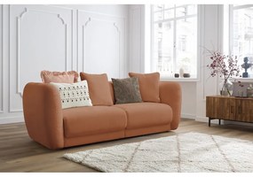 Pomarańczowa sofa 230 cm Bourbon – Bobochic Paris