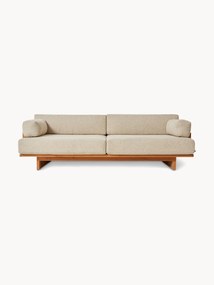 Teak Wood Garden Lounge Sofa Stracciatella