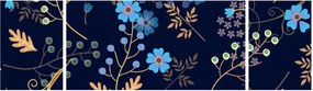 Obraz - Jesienne kwiaty (170x50 cm)