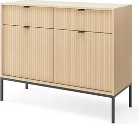 Cubero komoda 104 cm nowoczesna z szufladami i półkami