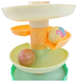 Woopie green drewniany kulodrom tor kulkowy 6el sensoryczne edukacyjny