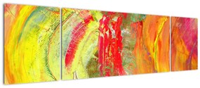 Obraz abstrakcji - malarstwo (170x50 cm)