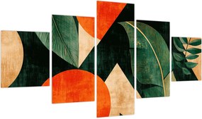 Obraz - Geometryczne motywy naturalne II. (125x70 cm)