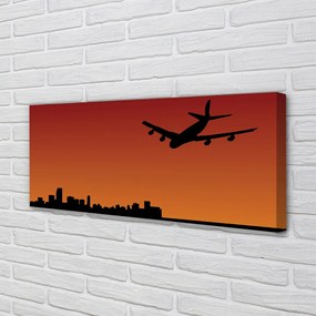 Obraz drukowany na płótnie Samolot w Chmurach