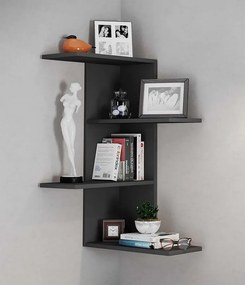 Drewniana półka ścienna Półka narożna Półka Balos