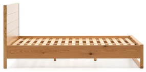 Łóżko jednoosobowe z litego drewna dębowego ze stelażem 90x190 cm Alguema – Kave Home