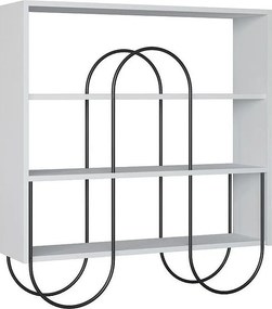 Nowoczesna komoda – 96 x 99 x 25,5 cm – Biała – MDF