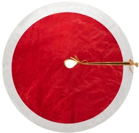 Mata pod choinkę RED VELVET 90 cm, czerwona