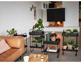 Czarna metalowa konsola 36x48 cm A-Console – Zone