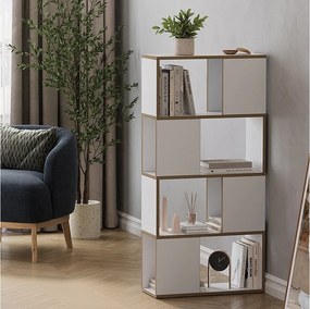 Dzielnik pokoju biały/dąb 60x24x124.5 eneos