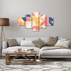 Obraz - Abstrakcja z wzorami retro (125x70 cm)