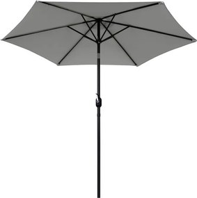 Duży parasol ogrodowy łamany, skośny SL-UM003C, szary