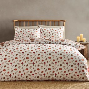 Pomarańczowo-brązowa pościel dwuosobowa 230x220 cm Woodland Gonks – Catherine Lansfield