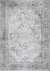 Dywan klasyczny Piero medalion szary 160 cm x 220 cm