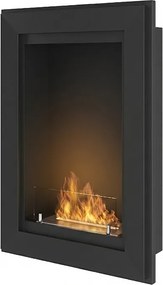 Kominek bioetanolowy Frame 550 SimpleFire do zabudowy ze szkłem - matowa czerń