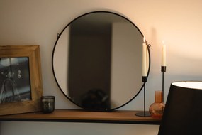 Okrągłe LUSTRO ścienne z zawieszką